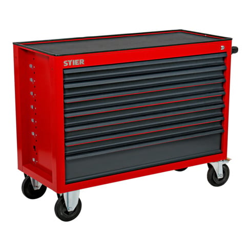 STIER Gereedschapswagen XXL leeg, 7 lades, 300kg draagvermogen, 890x1120x490mm