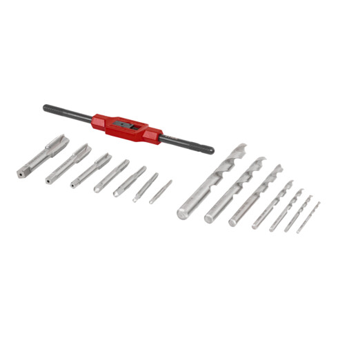 STIER Gewindeschneidzeugsatz 15-teilig M3-M12 Form B HSS-G