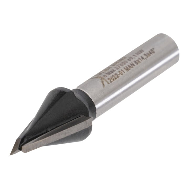 STIER Gipskartonfrees D14,3 mm 45 graden S8 mm HW