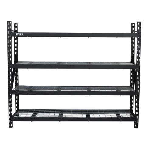 STIER Gitterrost-Fachbodenregal Fachlast 400 kg