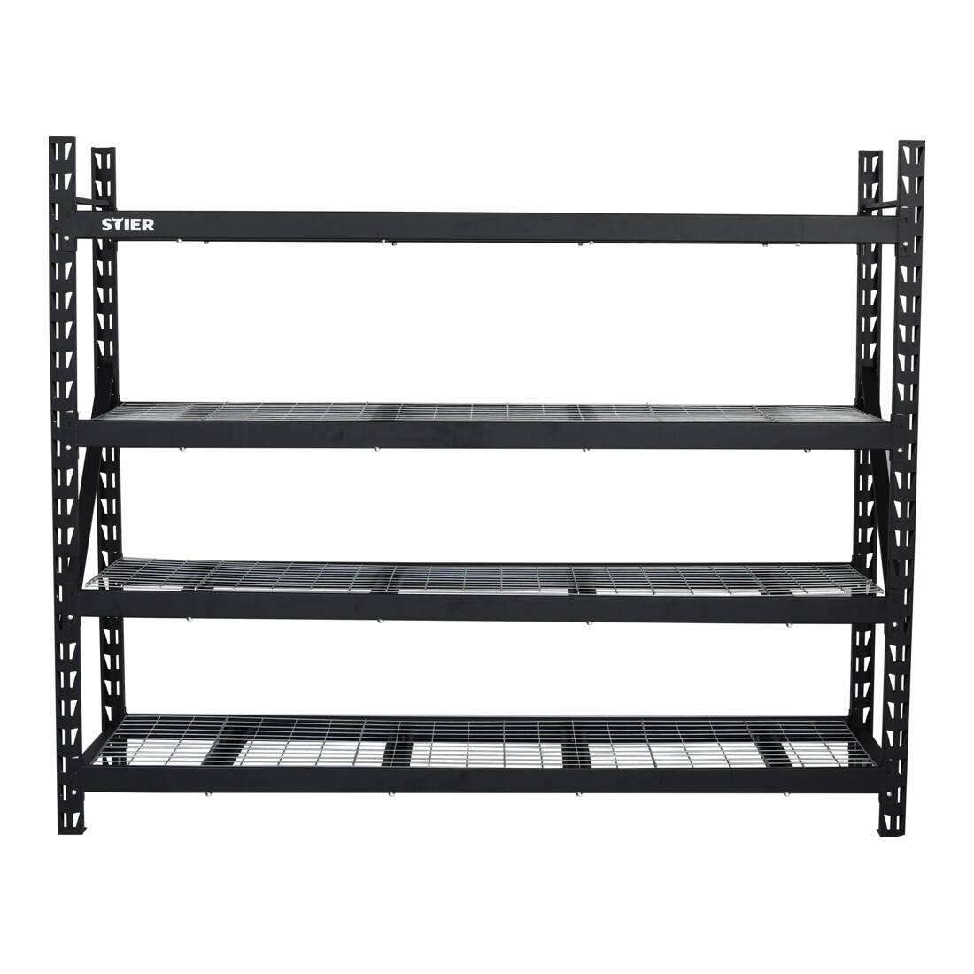 STIER Gitterrost-Fachbodenregal Fachlast 400 kg