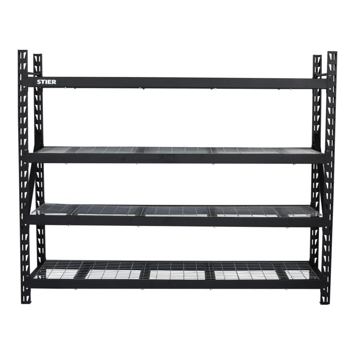 STIER Gitterrost-Fachbodenregal Fachlast 400 kg HxBxT 1830x1950x610mm