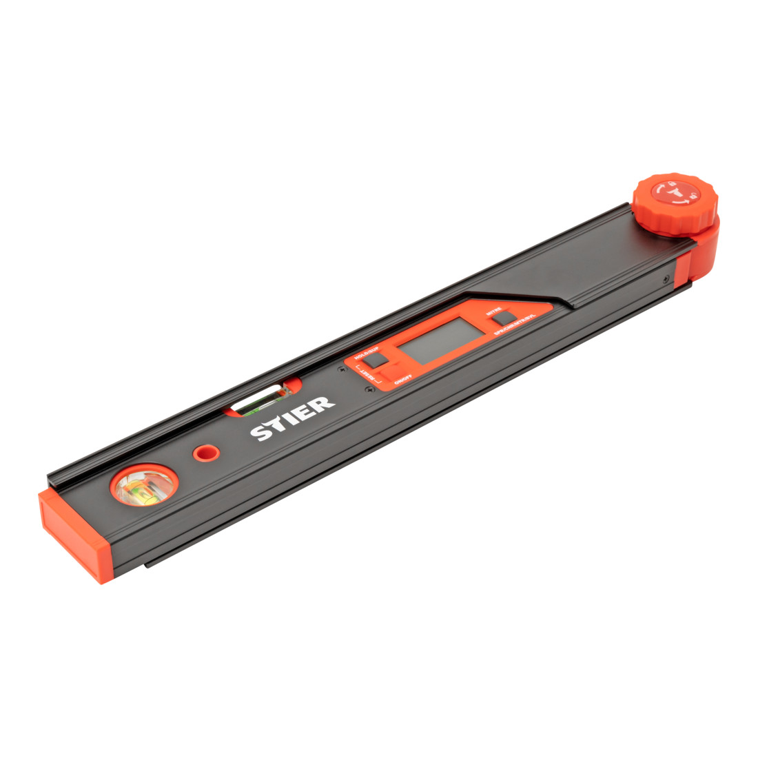 STIER Goniometro digitale SDW 450 display LCD ±0,1° alluminio 450 mm