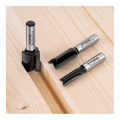 STIER groeffrees HM schacht-ø 8 mm