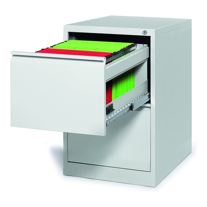STIER Hängeregistraturschrank 2 Schubladen einbahnig DIN A4 720x465x620mm