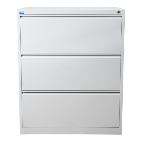 STIER Hängeregistraturschrank 3 Schubladen zweibahnig DIN A4 1020x840x620mm