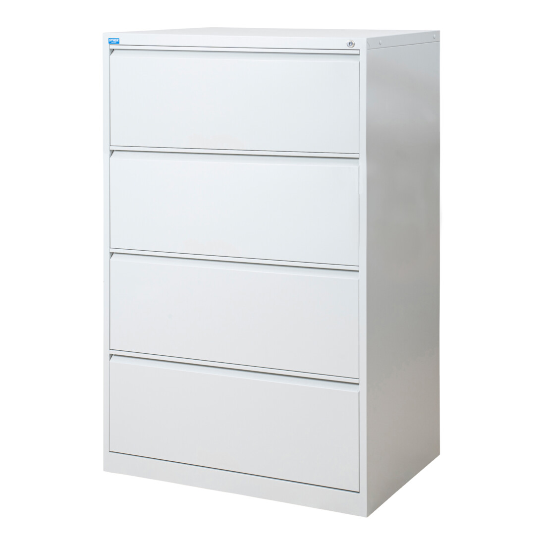 STIER Hängeregistraturschrank 4 Schubladen zweibahnig DIN A4 1330x840x620mm