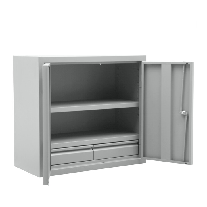 STIER Hängeschrank für Werkstatt mit Schubladen lichtgrau HxBxT 600x650x320mm