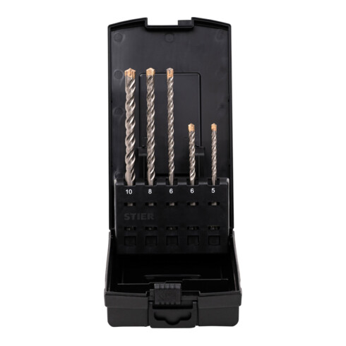 STIER Hammerbohrer-Set Premium SDS-plus 5-teilig