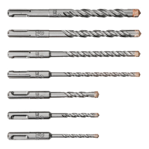 STIER Hammerbohrer-Set Premium SDS-plus, 7-teilig