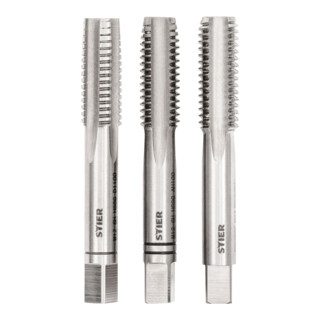 Set Stier STIER Handgewindebohrer Satz 3-tlg. DIN 352 HSS-G M 12 + STIER Gewindeschneidpaste Bohrpaste 100 ml Wasser-/ Seifenbasis
