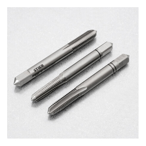 STIER Handgewindebohrer Satz 3-tlg. DIN 352 HSS-G M 6