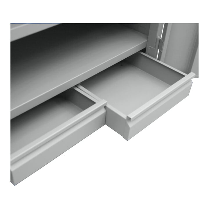 STIER hangkast voor werkplaats met laden lichtgrijs HxBxD 600x650x320 mm