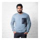 STIER Heavy Crew Sweater coton biologique robuste XXL sedona sage