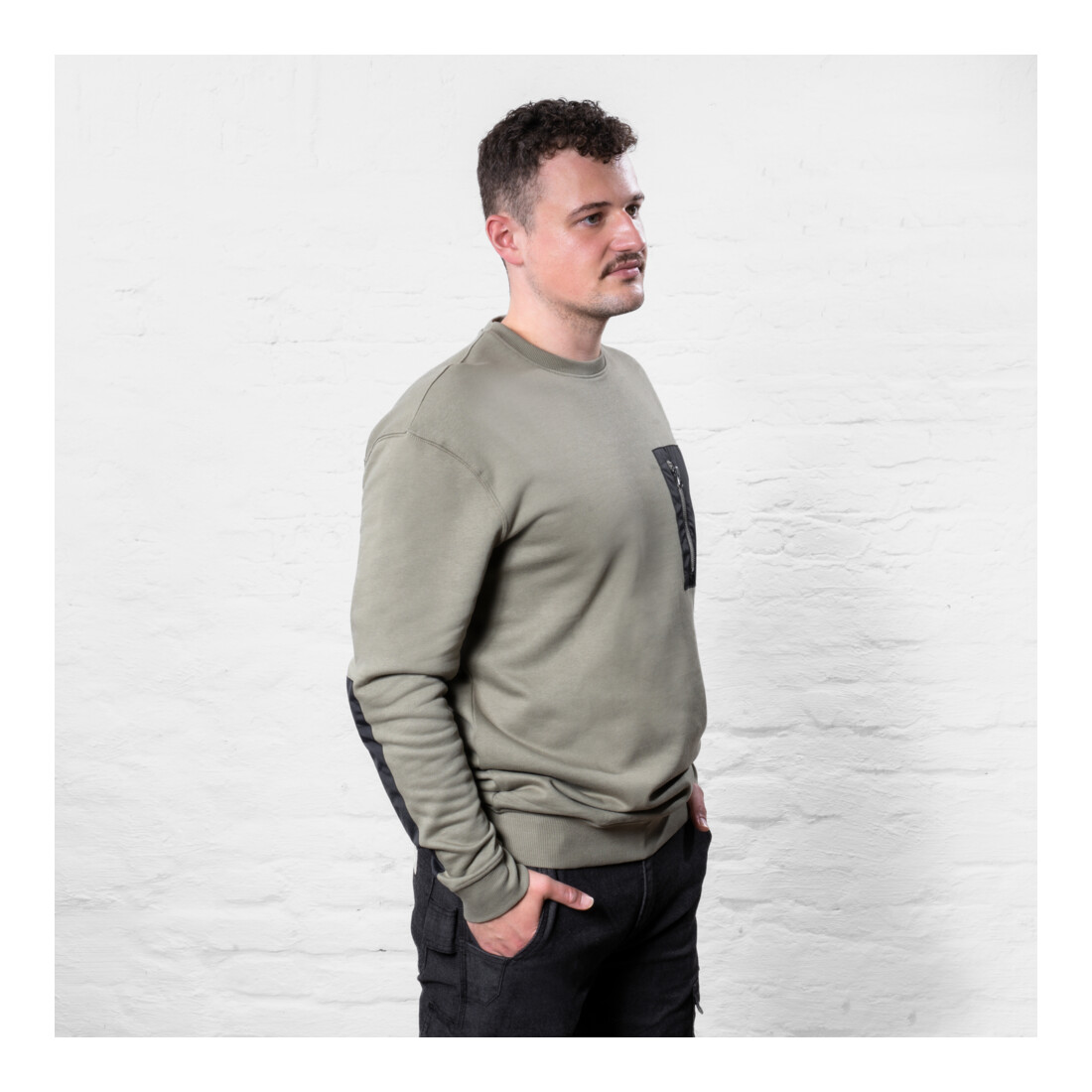 STIER Heavy Crew Sweater duty organic cotton