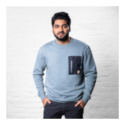 STIER Heavy Crew Sweater en coton biologique duty S sedona sage