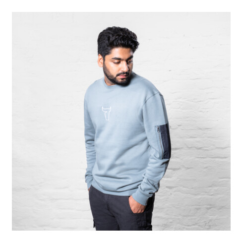 STIER Heavy Crew Sweater utility organic cotton