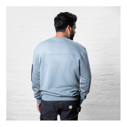 STIER Heavy Crew Sweater utility organic cotton XL sedona sage