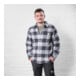 STIER Heavy Flannel Shirt bci cotton M buffalo plaid grey