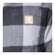STIER Heavy Flannel Shirt bci cotton S buffalo plaid grey
