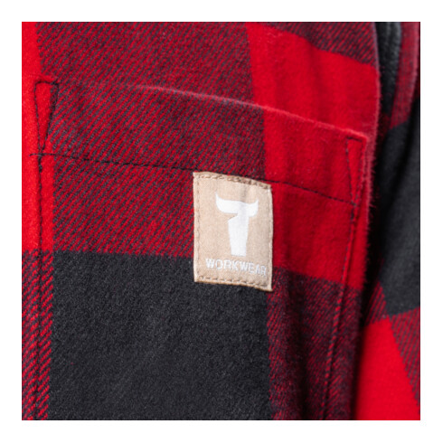 STIER Heavy Flannel Shirt bci cotton XL buffalo plaid red