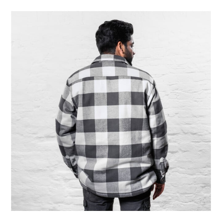STIER Heavy Lumber Jacket bci cotton S buffalo plaid grey