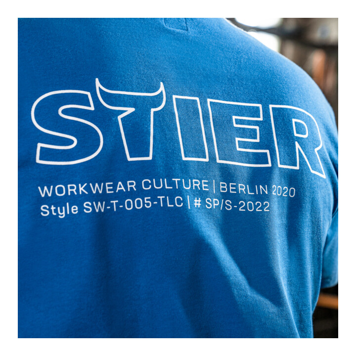 STIER Heavy Tee Logo Capsule organic cotton S Grey Melange