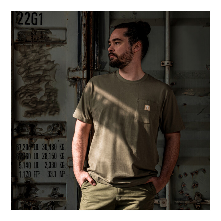 STIER Heavy Tee Pocket organic cotton L White
