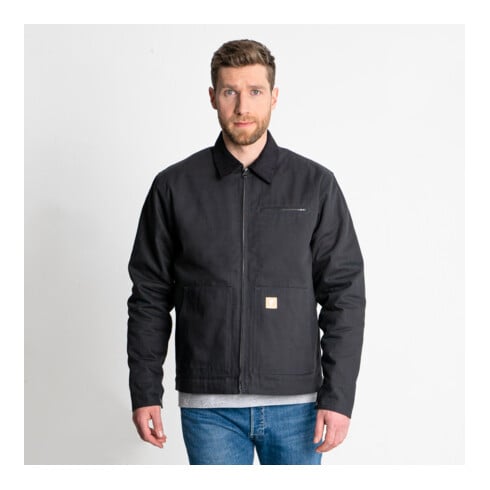 STIER Heavy Work Jacket Padded bci cotton M Black