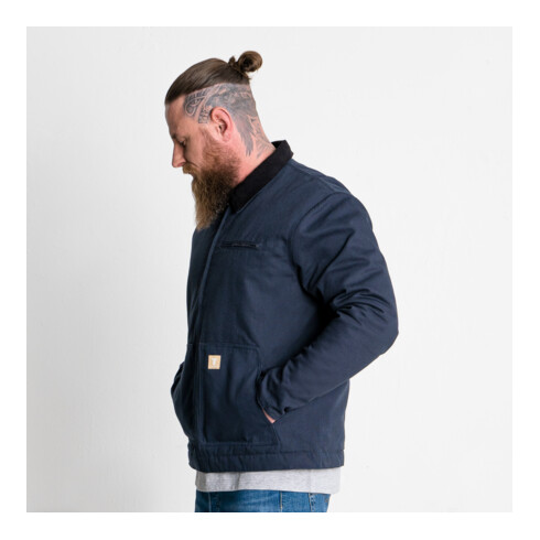STIER Heavy Work Jacket Padded bci cotton M Navy