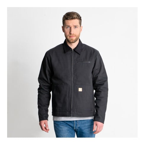 STIER Heavy Work Jacket Padded bci cotton S Black