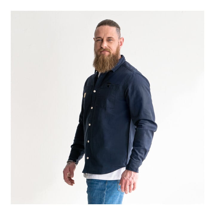 STIER Heavy Work Shirt Canvas bci cotton L Navy