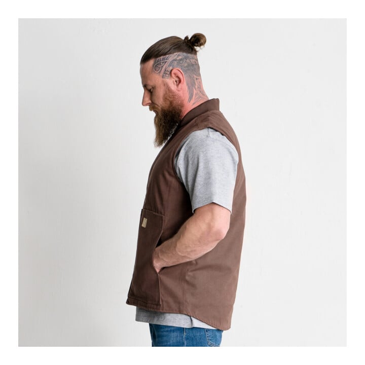STIER Heavy Work Vest Padded bci cotton XL Signature Brown