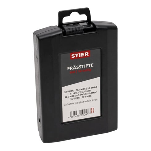 STIER HM Frässtifte-Set, 10-teilig