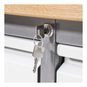 STIER Höhenverstellbare Werkbank Premium mit 9 Schubladen BxTxH 2000x700x840-1040mm-2