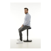 STIER Höhenverstellbarer Hocker mit Wippfunktion, Polster anthrazit-4