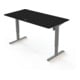 STIER Höhenverstellbarer Schreibtisch 501-33 160 x 80 cm Schwarz melamin 68-118 cm