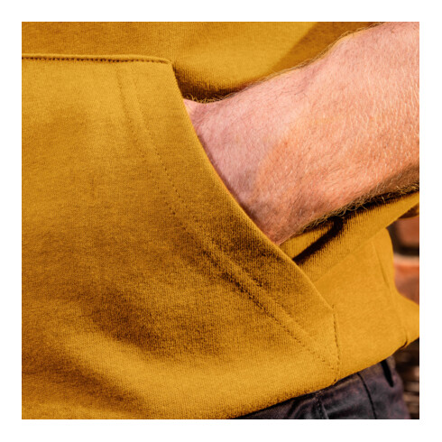 STIER Hoodie L Golden Brown