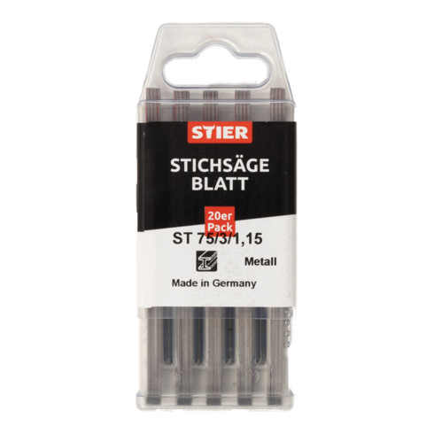 STIER HSS Stichsägeblatt ST 75/3/1,15 Metall Alu gerader sehr schneller Schnitt