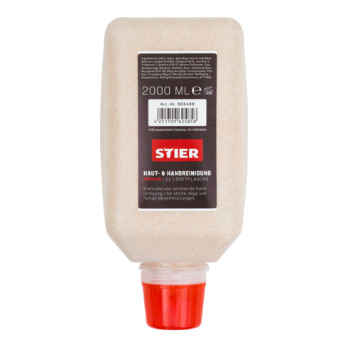 STIER huid- en handreiniging Premium 2 l softfles voor STIER handreiniger-dispenserset