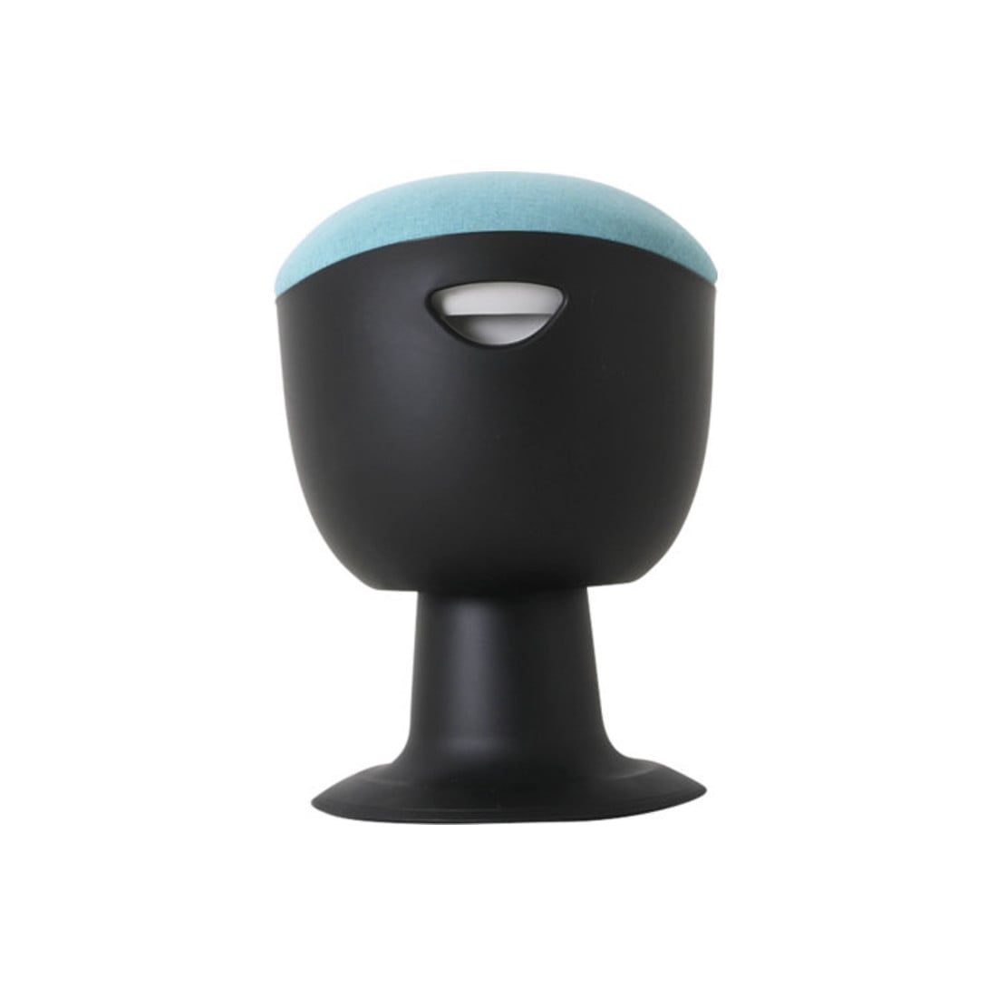 STIER in alle richtingen beweegbare draaikruk met schotelvoet zithoogte 465-585 mm bekleding turquoise