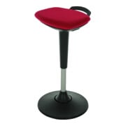 STIER in alle richtingen beweegbare stahulp met schotelvoet zithoogte 600-840 mm rood-1