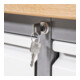 STIER in hoogte verstelbare werkbank Premium met 2 laden en 2 vleugeldeuren BxDxH 1500x700x840-1040 mm-5