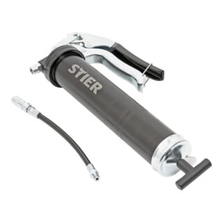 STIER Ingrassatore a siringa a una mano con tubo flessibile in nylon