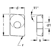STIER Inserti per tornitura APKT 1003 PDR-M K400-2