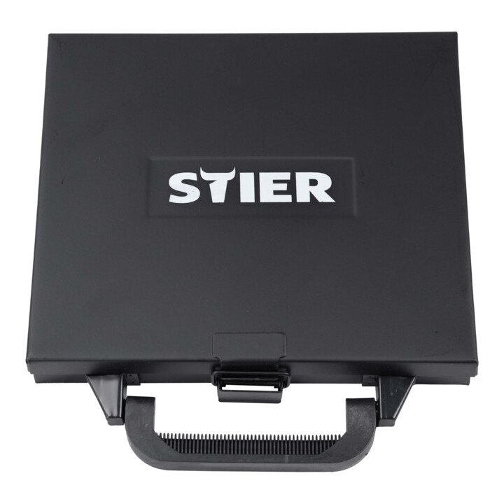 STIER Jeu de forets HSS-G métal dans coffret métal, 3-10mm, 80 pièces