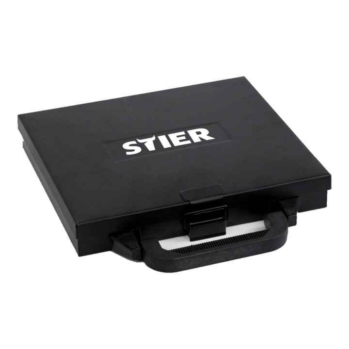 STIER Jeu de forets HSS-G métal dans coffret métal, 3-10mm, 80 pièces