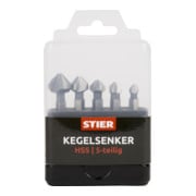 STIER Kegelsenker-Set 5-teilig