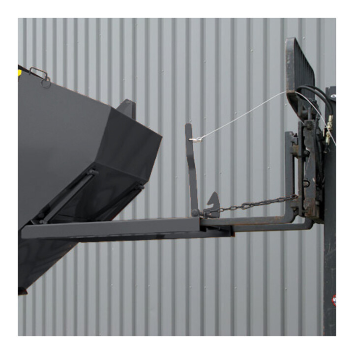 STIER Kippbehälter Scheren-Kipp-Mechanismus 500l 1500kg anthrazitgrau