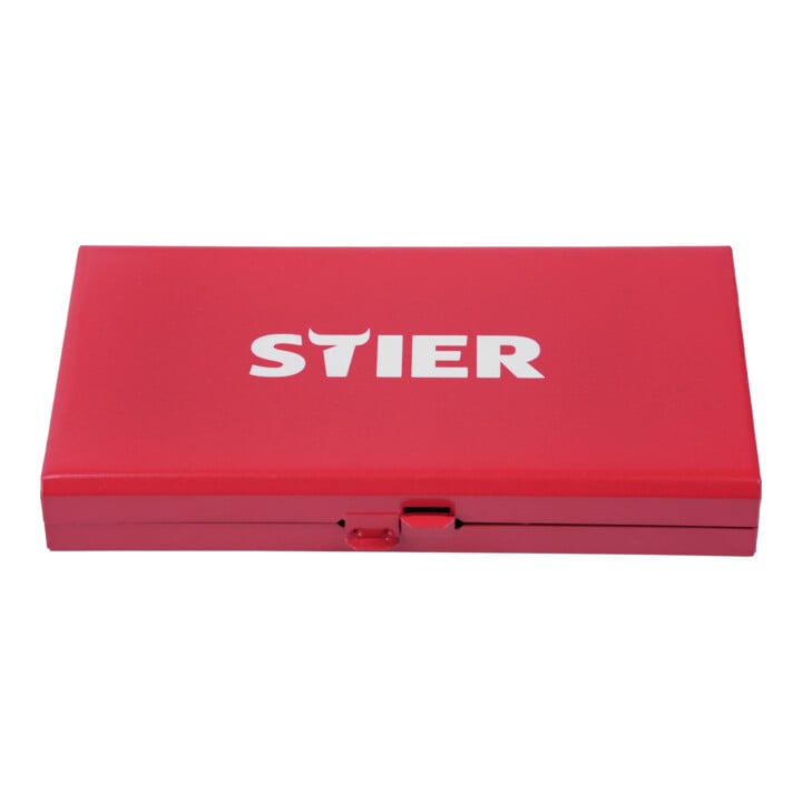 STIER Kit de carottes HSS avec tige Weldon (3/4"), en cassette industrielle